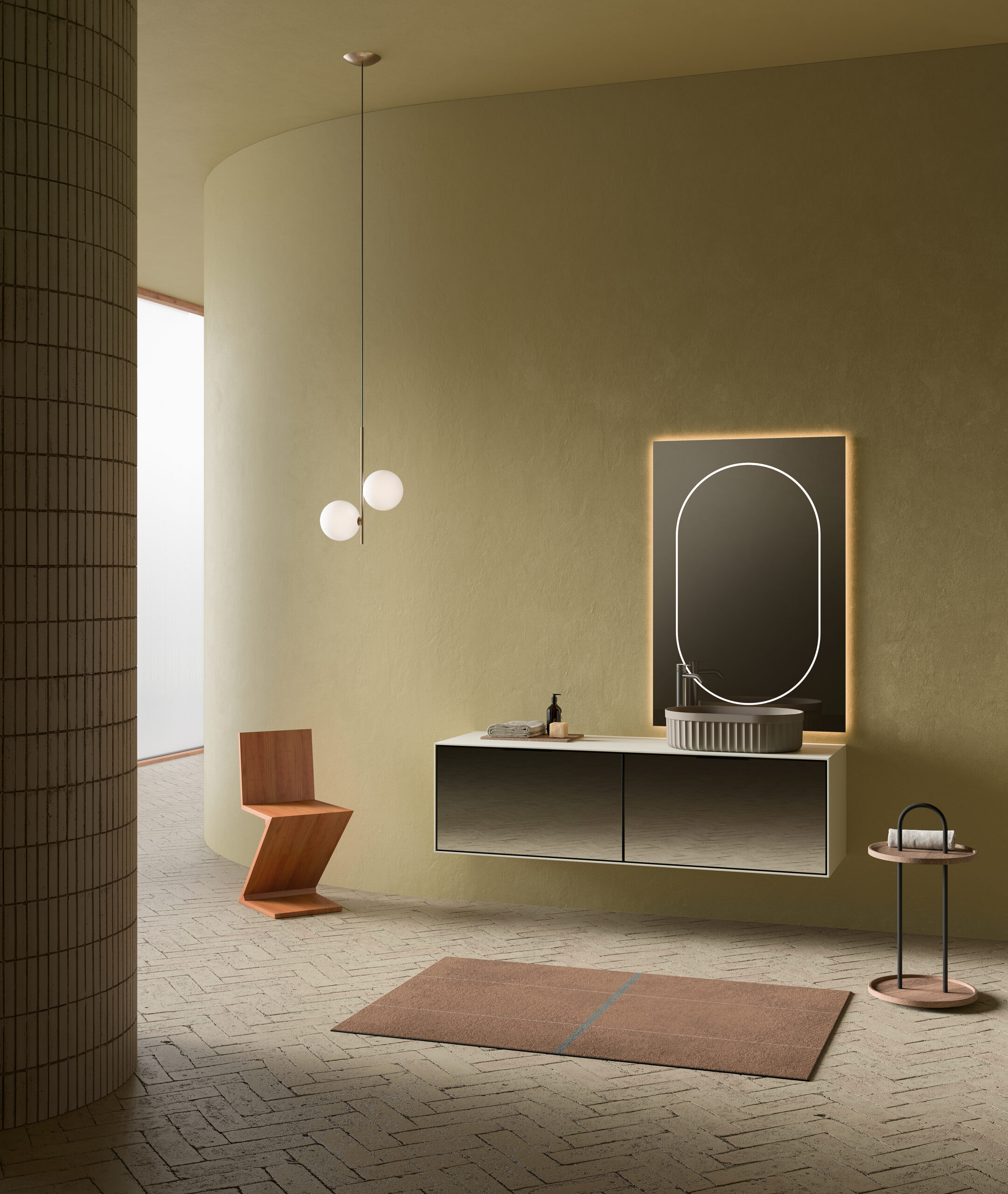 inbani heritage and alo oval mirror